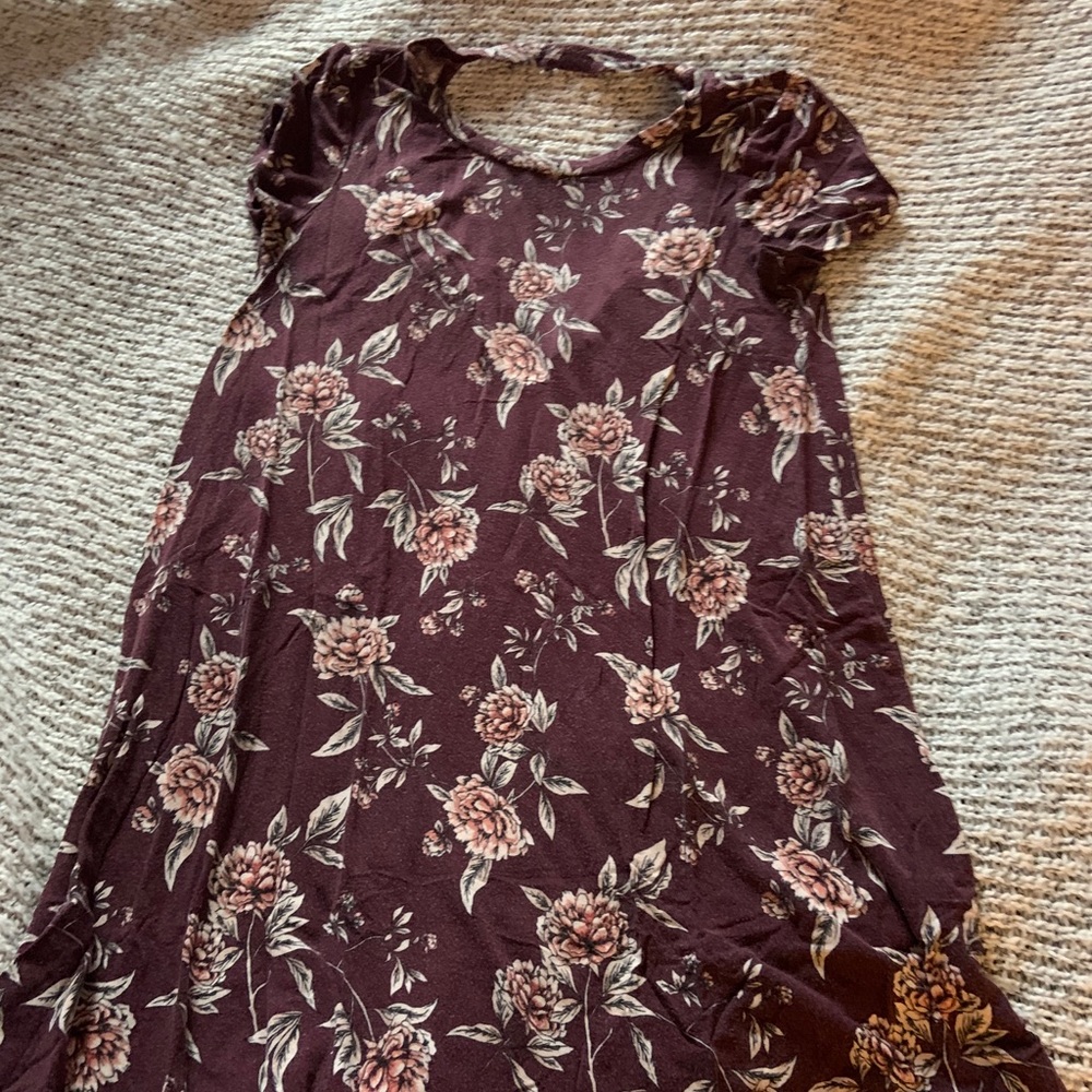 🔆Moving Sale 20% Off 🔆Floral Print T-Shirt Dress